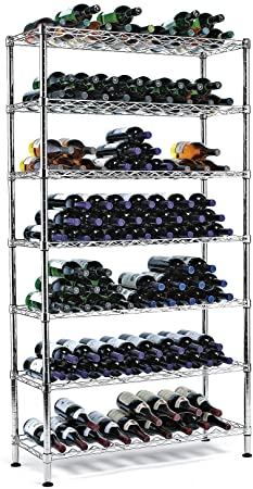 Wine Enthusiast 126 Bottles Steel Pantry Wine Rack