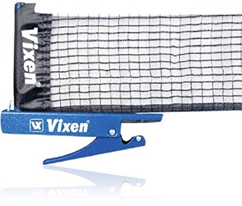 Vixen Star Hi-Quality and Innovative Retractable Table-Tennis Net with Adjustable Length and Push Clamps (Blue)