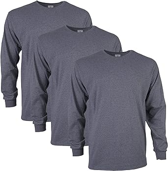 Gildan Adult Ultra Cotton Long Sleeve T-Shirt, Style G2400, Multipack