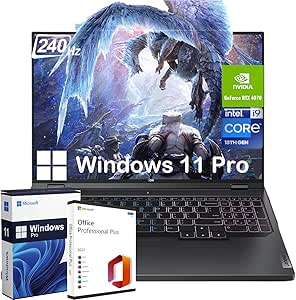 Lenovo Legion Pro 5i Gaming Laptop - with Microsoft Office Lifetime License, 16" WQXGA 240Hz Display, Intel 24-Core i9-13900HX, RTX 4070 GPU, 32GB DDR5 RAM, 2TB SSD, Backlit Keyboard, Win 11 Pro