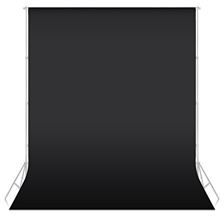 Neewer® 10 ft x 20 ft/3 x 6M Non-Woven Fabric Backdrop Background Cloth for Photo Studio Portrait Photography Video Shooting(Black)