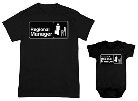 HAASE UNLIMITED Regional Manager/Assistant 2-Pack Bodysuit & Men's T-Shirt