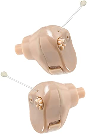 Hearing Amplifier Set - Mini ITC (in-The-Canal), in Ear Personal Hearing Amplification and Digital Sound Enhancer PSAD (Pair) Extra Small Upgraded Second Generation Design by MEDca