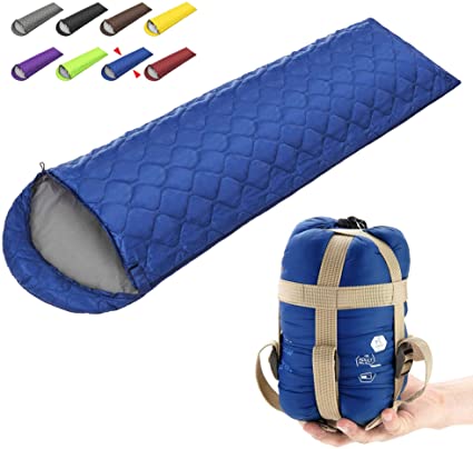 ECOOPRO Camping Sleeping Bag, 3 Season Sleeping Bag for Kids, Teens, Adults Indoor & Outdoor Use - Waterproof, Lightweight, Compact Sleeping Bag Great for Camping, Backpacking Hiking