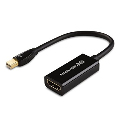 Cable Matters® Gold Plated Mini DisplayPort (Thunderbolt™ Port Compatible) to HDMI Male to Female Adapter - 4K Resolution Ready