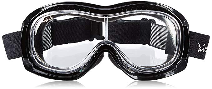 Pacific Coast Airfoil Padded 'Fit Over Glasses' Riding Goggles (Black Frame/Clear Lens)