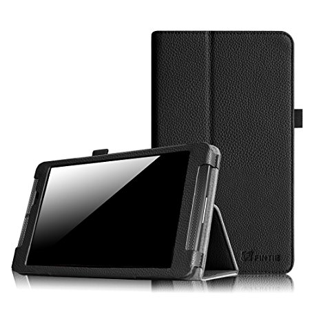 Fintie NVIDIA SHIELD Tablet K1 Folio Case - Slim Fit Vegan Leather Cover with Auto Wake/Sleep Feature for 2015 NVIDIA SHIELD Tablet K-1 8.0-Inch, Compatible with 2014 NVIDIA Shield 2 8", Black