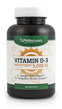 Vitamin D3 | 5,000 IU 240 Softgel Caps
