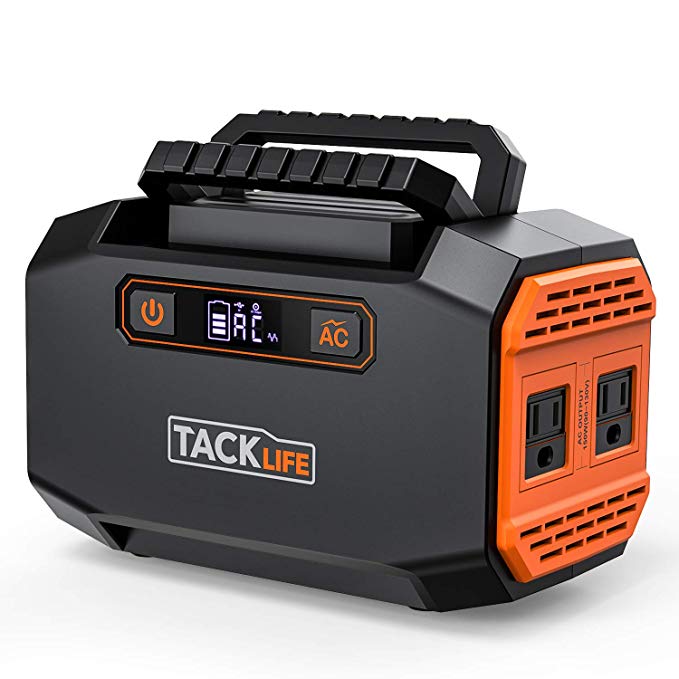 TACKLIFE Portable Power Station P16, 167Wh 45000mAh Solar Generator Power Bank with Dual 110V/150W AC Outlet, 3 DC Ports, 2 USB Outputs for Camping Outdoors Emergency CPAP