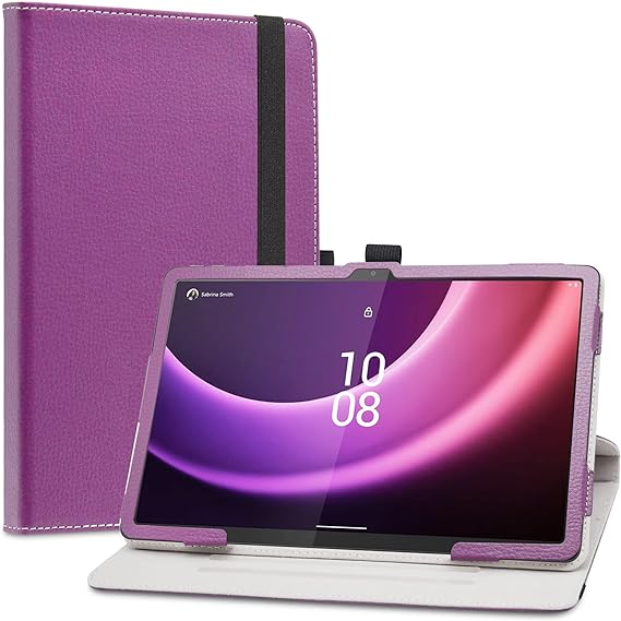 LiuShan Compatible with Lenovo Tab P11 2nd Gen Rotation Case,360 Degree Rotation Stand PU Cover for 11.5" Lenovo Tab P11 2nd Generation TB350FU Tablet(Not Fit 11.2" Tab P11 Pro 2nd Gen),Purple