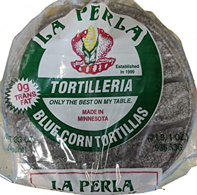 La Perla 6" Blue Corn Tortillas - 36 Count