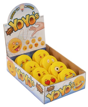 Emoji Universe: Emoji Faces Light Up Yo-Yos (8-Pack); YoYo Collection