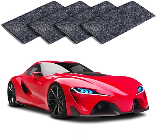 MEIREN Nano Sparkle Cloth, 4PCS Nano Magic Cloth, Car Scratch Remover Cloth Car Paint Swirl Remover Polish & Paint Restorer for Car Scratches Repair Cloth