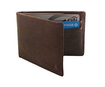 Andar Leather Slim Bifold Wallet With RFID Block - The Ambassador
