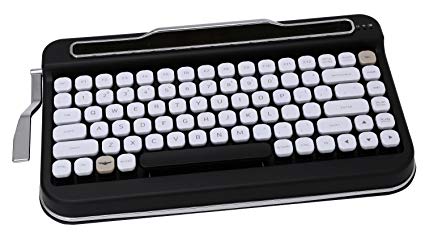 Penna Bluetooth Keyboard White Diamond Shape Keycap(US Language) (Switch-Cherry Mx Red, Matte Black)