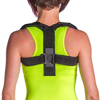BraceAbility Posture Corrector Brace for Upper Back & Shoulder Support - L