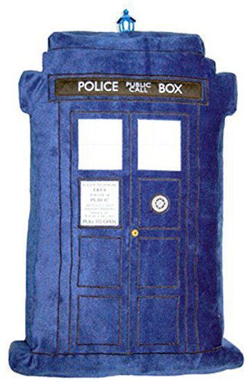 Doctor Who Throw Pillow - Dr. Who TARDIS Plush Cushion with Light and Sound - 20" Tall