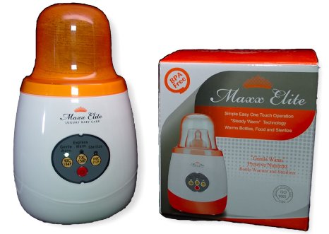 Maxx Elite quotGentle Warmquot Smart Bottle Warmer and Sterilizer w quotSteady Warmquot