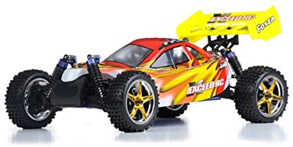 Exceed RC 1/10 2.4Ghz Forza .18 Engine RTR Nitro Powered Off Road Buggy (Fire Red) Starter KIT Required and Sold Separately