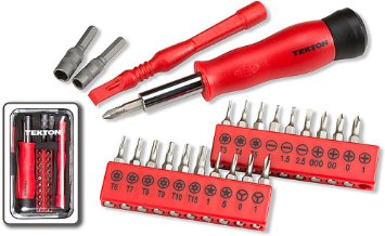 TEKTON 2830 Precision Bit and Driver Kit for Electronic and Precision Devices 27-Piece