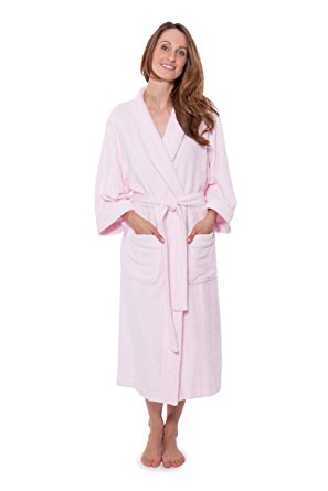 Women's Terry Cloth Bathrobe Robe (Ecovaganza) Eco-Friendly Gift of Luxury
