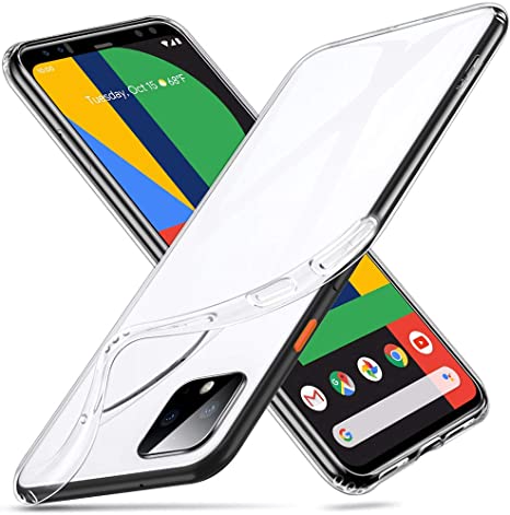 ESR Case for Google Pixel 4 XL, Case Cover with Slim Clear Soft TPU, 1.1 mm Thick Back Case, Shock-Absorbing Air-Guard Corners, Flexible Silicone Cover, Clear