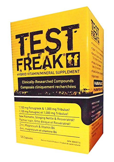Test Freak (testosterone booster) - 120 Capsules