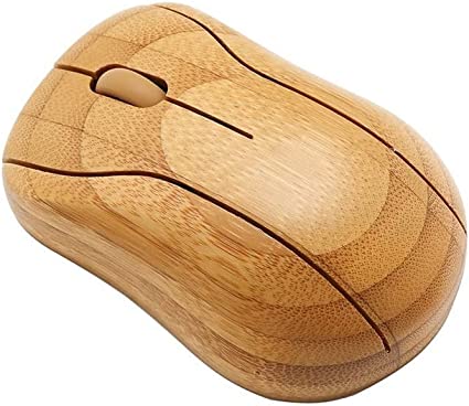 Sengu SG-MG95-N 2.4GHz Bamboo Wireless Optical Mouse Healthy Sweat-resistant Anti-radiation Wireless Mouse