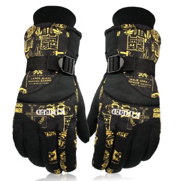 GVDV High Quality Winter Snow Snowboard Windproof Waterproof Warm Outdoor Ski Gloves One pair included