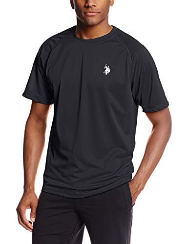 U.S. Polo Assn.. Men's Solid Rash Guard Upf 50  Swim T-Shirt