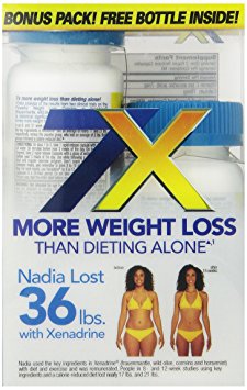 Xenadrine Two Bottle Bonus Pack Weight-Loss-Supplement, 120 Count