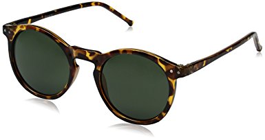 zeroUV - Vintage Inspired Round Horned P-3 Sunglasses with Key Hole Nose