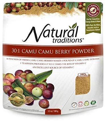 Camu Camu Powder 100g -Raw Food Diet- Brand: Organic Traditions
