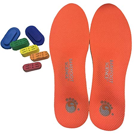 Barefoot Science - Full Length 6 Step Active Arch Activation Foot Support Insoles - Large - (M10-11.5/W12-13)