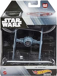 Hot Wheels Star Wars Starships Select, Premium Replica of Tie Fighter, Moveable Parts, Premium Stand, Gift for Adult Collectors, 1:50 Scale