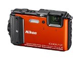 Nikon Coolpix AW130 16MP Waterproof Shockproof Digital Camera OrangeCertified Refurbished