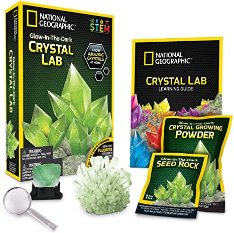 NATIONAL GEOGRAPHIC JM00600 NG Green Glow in The Dark Crystal Growing Lab
