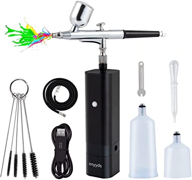 Cordless Airbrush Kit with Compressor, 32PSI Air Brush Gun Rechargeable