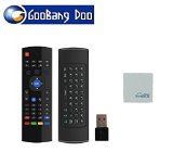GooBang DooTM MX3 Multifunction 24G Air Mouse Mini Wireless Keyboard and Infrared Remote Control and 3-Gyro  3-Gsensor W USB Wireless Receiver for Google Android Smart TV Box G Box IPTV HTPC Mini PC Windows iOS MAC Linux PS3 Xbox 360
