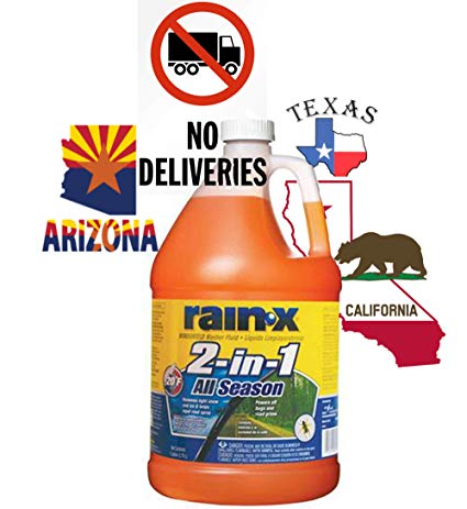 Rain-X Original 2-in-1 Windshield Washer Fluid, Removes Grime, Improves Driving Visibility - 20° F