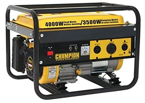 Champion Power Equipment 46515 4,000 Watt 196cc 4-Stroke Gas Powered Portable Generator