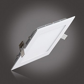 LED Panel Light, LED Recessed Ceiling light, 12W, 850LM, 6000k(Day white), the hole size:155MM, AC85-265V, Factory Price, suqare Shape, LED Driver include, ultrathin