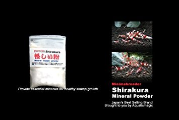 Shirakura White Mineral Powder for Live Aquarium Shrimp Crystal Red Cherry Sakura