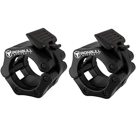 Barbell Collars (Pair) – Locking 2" Olympic Size Weight Clamps - Quick Release Collar Clips – Bar Clamps Great for Weight Lifting, Olympic Lifts and Strength Training