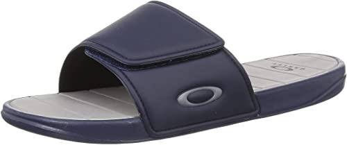 Oakley Mens 2022 Perf Ellipse Synthetic Contoured Slide Beach Flip Flop Sandals