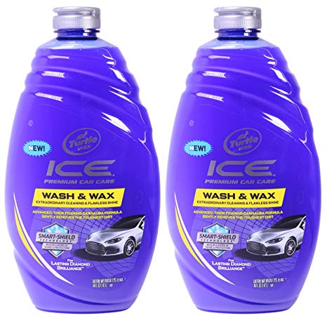 Turtle Wax Ice Premium Car Care, Wash and Wax, 40 Ounce, (Pack of 2)