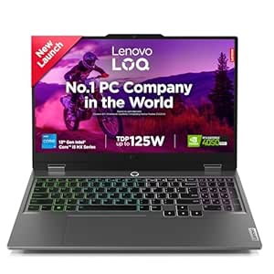 Lenovo LOQ 2024 Intel Core i5-13450HX 15.6" (39.6cm) 144Hz 300Nits FHD IPS Gaming Laptop (16GB/512GB SSD/Win 11/NVIDIA RTX 4050 6GB Graphics/100% sRGB/Office 21/3 Mon Game Pass/Grey/2.4Kg), 83DV007GIN