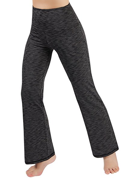 ODODOS Power Flex Boot Cut Yoga Pants Tummy Control Workout Running 4 Way Stretch Boot Leg Yoga Pants