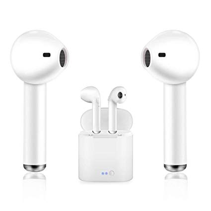 GEJIN Bluetooth Earbuds,Headphones Stereo in-Ear Earphones Hands Free Noise Cancelling for Phone X 8 8plus 7 7plus 6S Samsung Galaxy S7 S8 iOS Android Smart Phones.