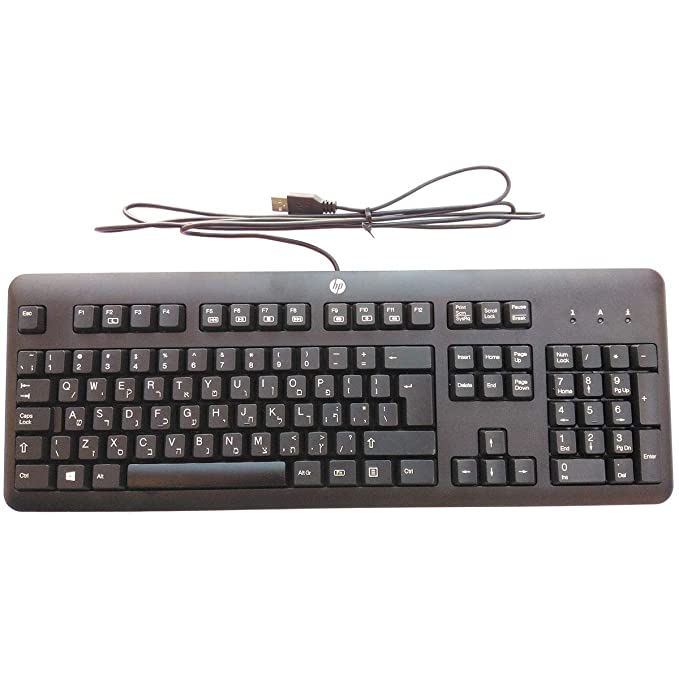 HP 672647-BB3 105-key USB Keyboard (Black, Manufactured by Chicony Electronics Co, Ltd, KB Weight : 850 Grams)